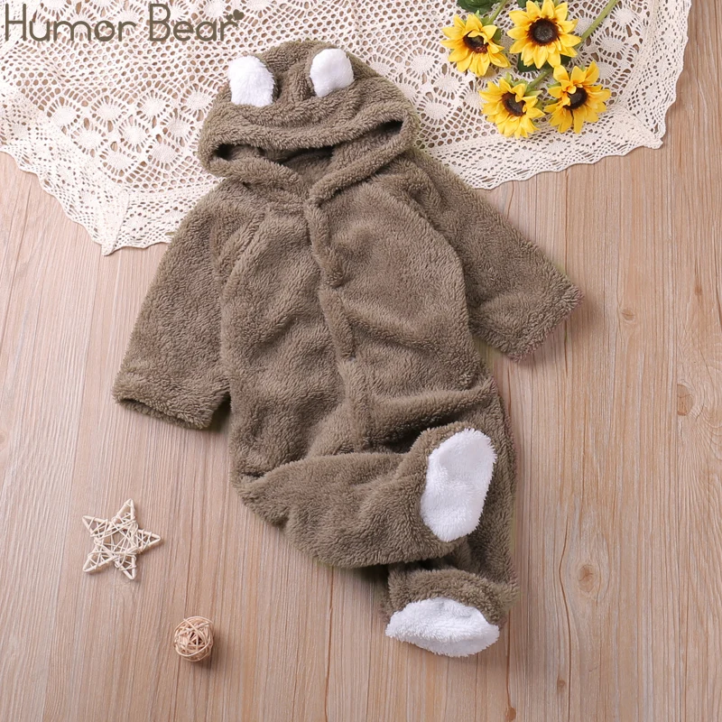 Humor Bear Autumn Cartoon Style Winter Long Sleeve Baby Boys Girls Rompers Toddler Kids Playsuit Jumpsuits Baby Clothes - Image 13