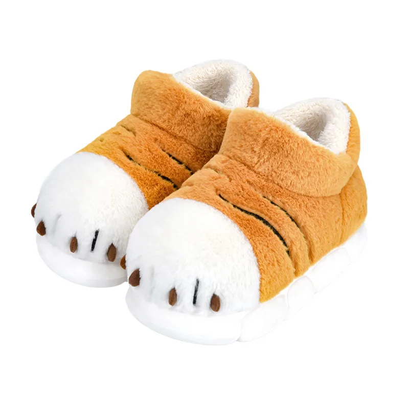 Tiger Paw Plush Slippers for Women & Men | Furry Winter House Shoes - Image 8