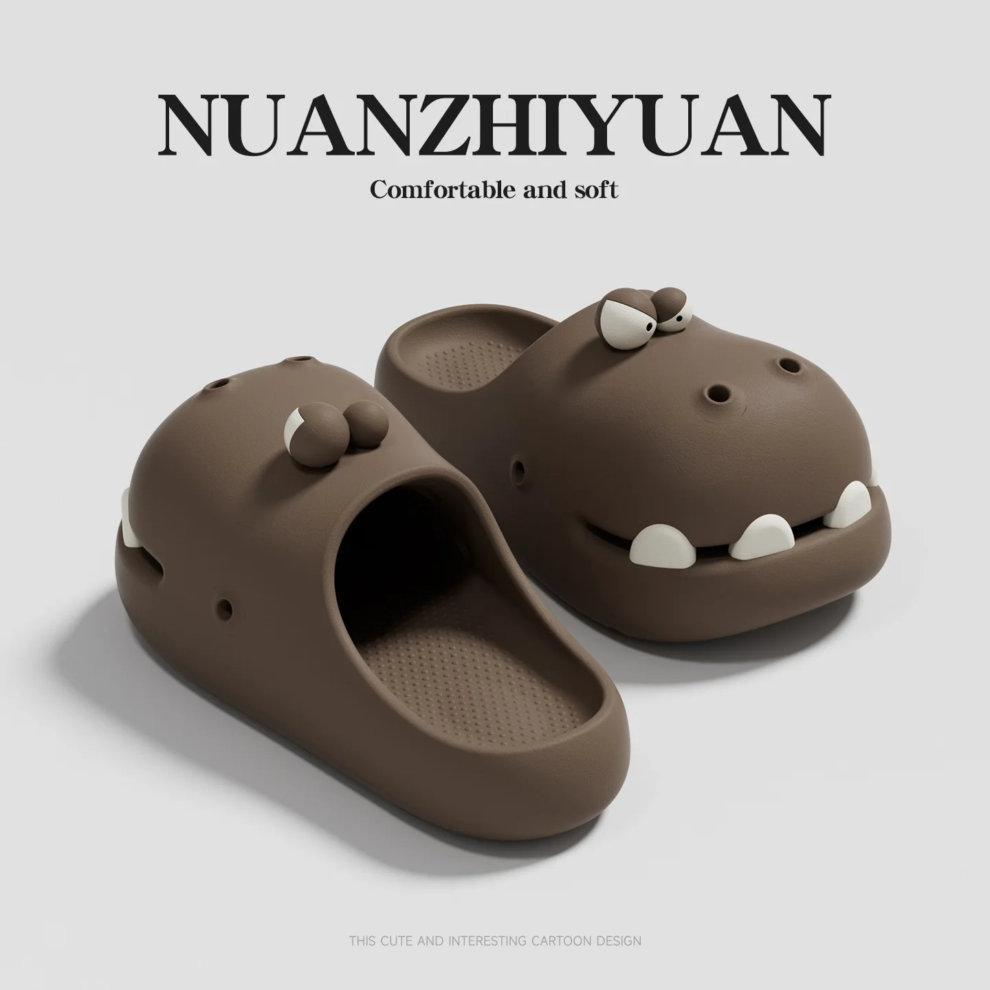 Cute Dinosaur Patterned Hole Shoes. – Lightweight Non-Slip Garden Clogs for Kids & Adults - Image 5