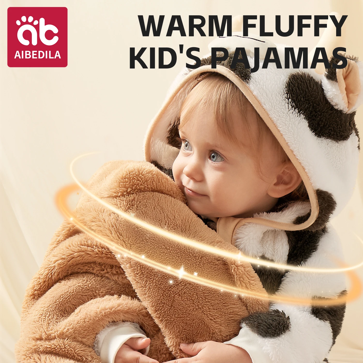 Baby Animal Costume Pajamas - Cute Cartoon Zipper Jumpsuit for Newborn Boys Girls Winter Warm Infant Romper Sleepwear 1-3Y - Image 4