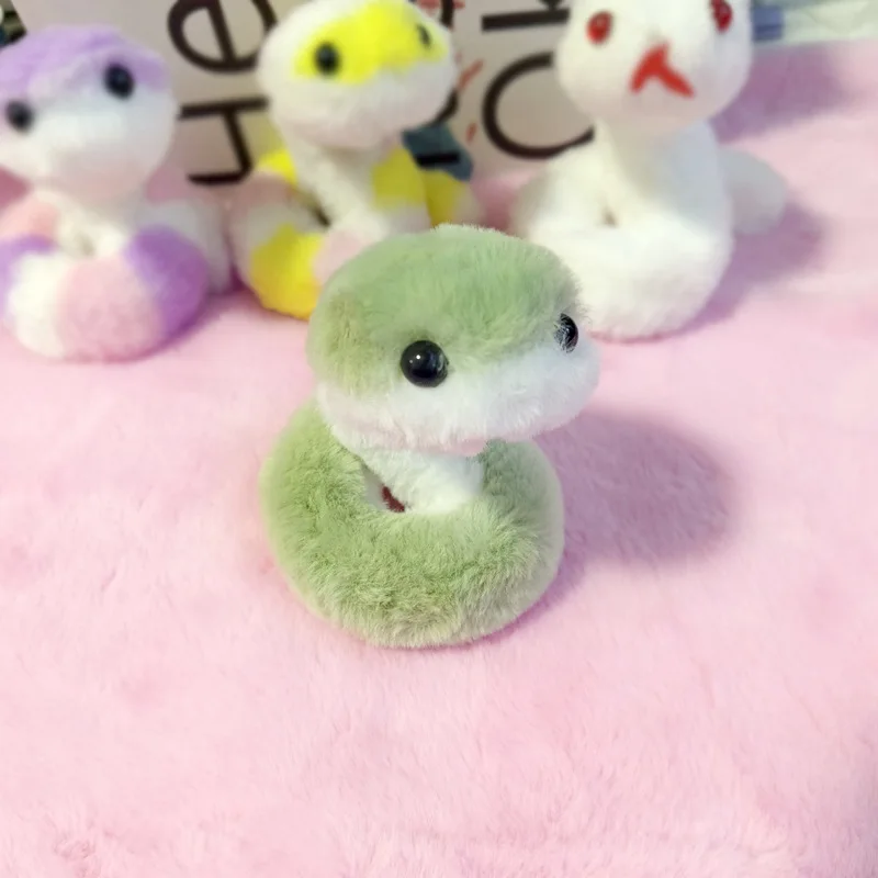 2025 Colorful Snake Lucky Charm Cute Snake Plush Toy Stuffed Animals Ornament Doll Valentine's Day Gift for Girlfriend Kids - Image 4