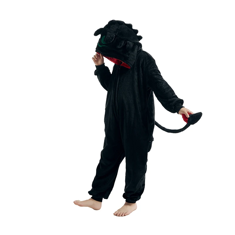 Kids Children Pajamas Toothless how to train your dragon Onesies Girls Boys Animal Cartoon Cosplay Costumes For Halloween - Image 5