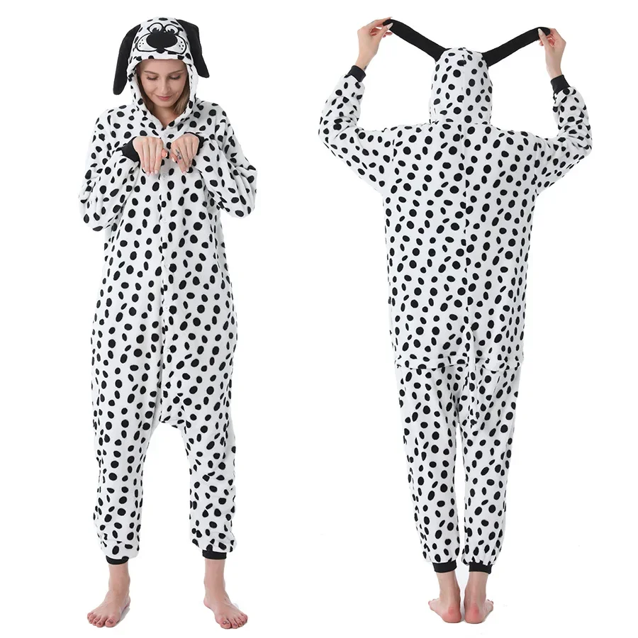 Cartoon One-piece Pajamas Men's and Women's Flannel Animal One-piece Pajamas Cosplay Clothing Clothing Home Clothing - Image 2