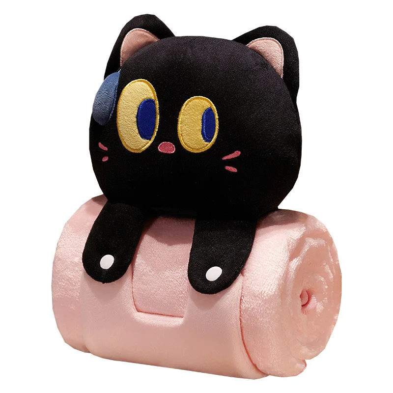 Big Eyes Blanket for Office, Sofa Sleeping Nap Blankets, Back Pillow, School Students, Convenient Storage, Lunch Break, Legs - Image 6