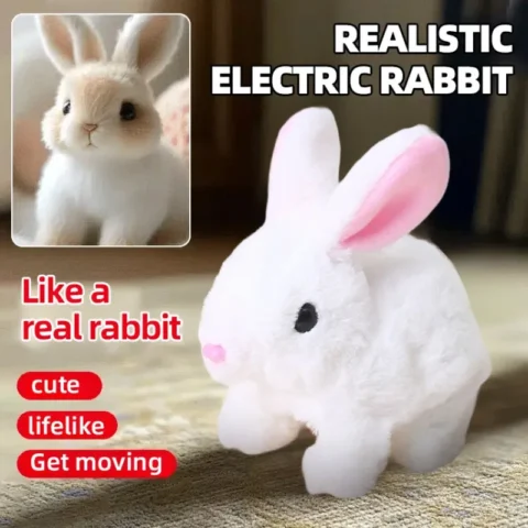 Electric Bunny Doll Plush Simulation Cute Rabbit Interactive Toys