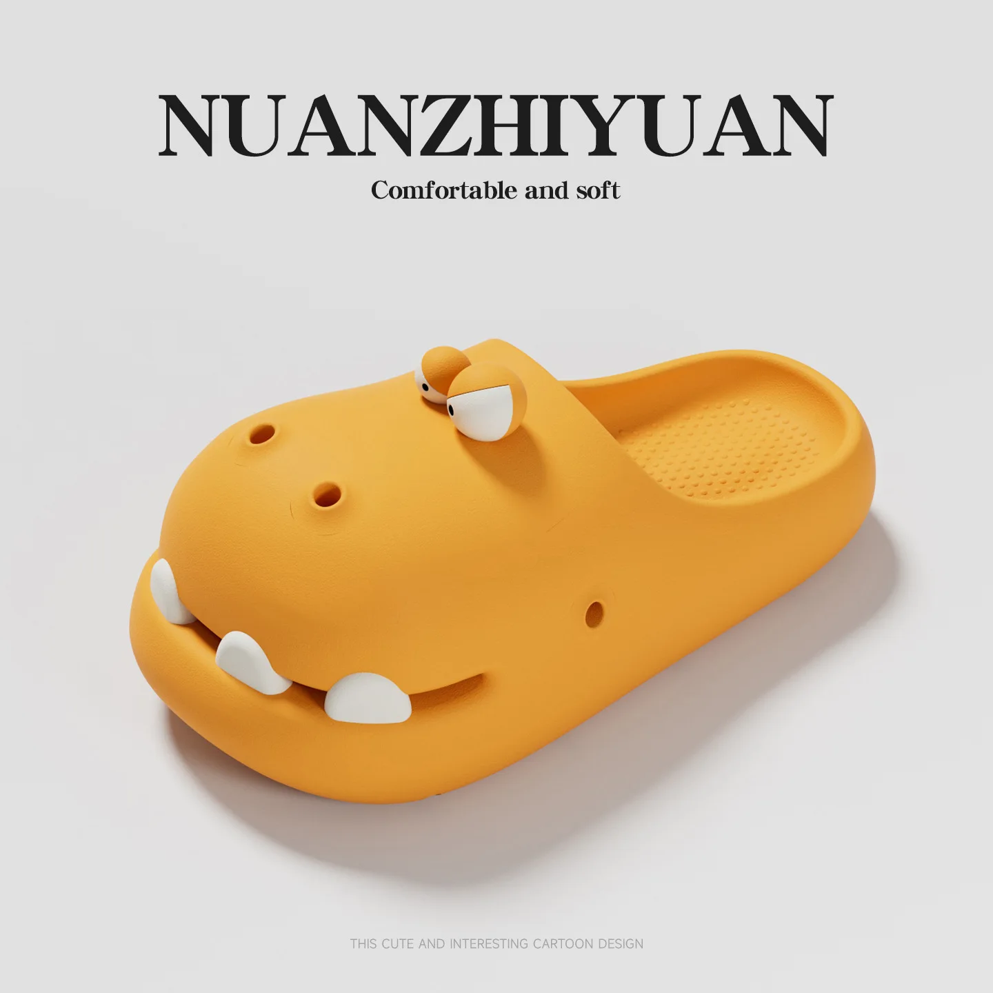 Cute Dinosaur Patterned Hole Shoes. – Lightweight Non-Slip Garden Clogs for Kids & Adults - Image 10