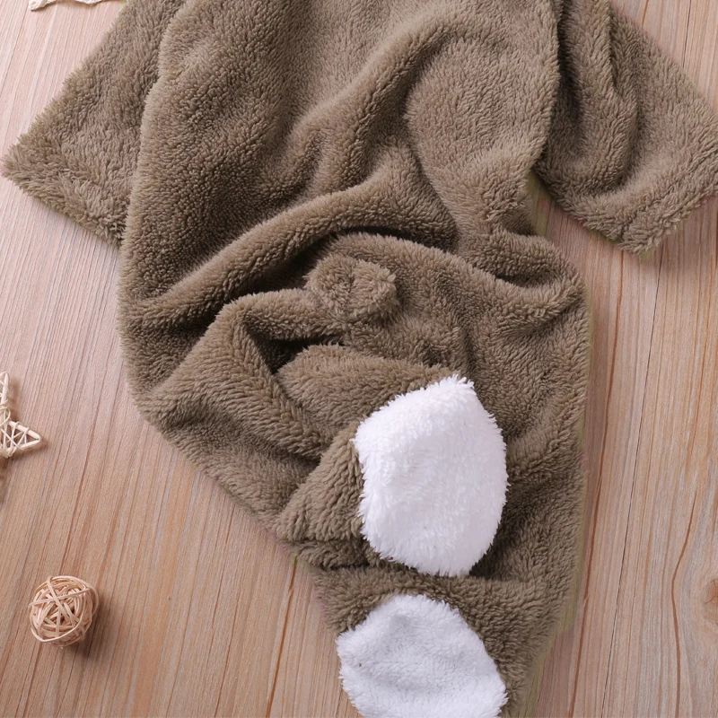 Humor Bear Autumn Cartoon Style Winter Long Sleeve Baby Boys Girls Rompers Toddler Kids Playsuit Jumpsuits Baby Clothes - Image 5