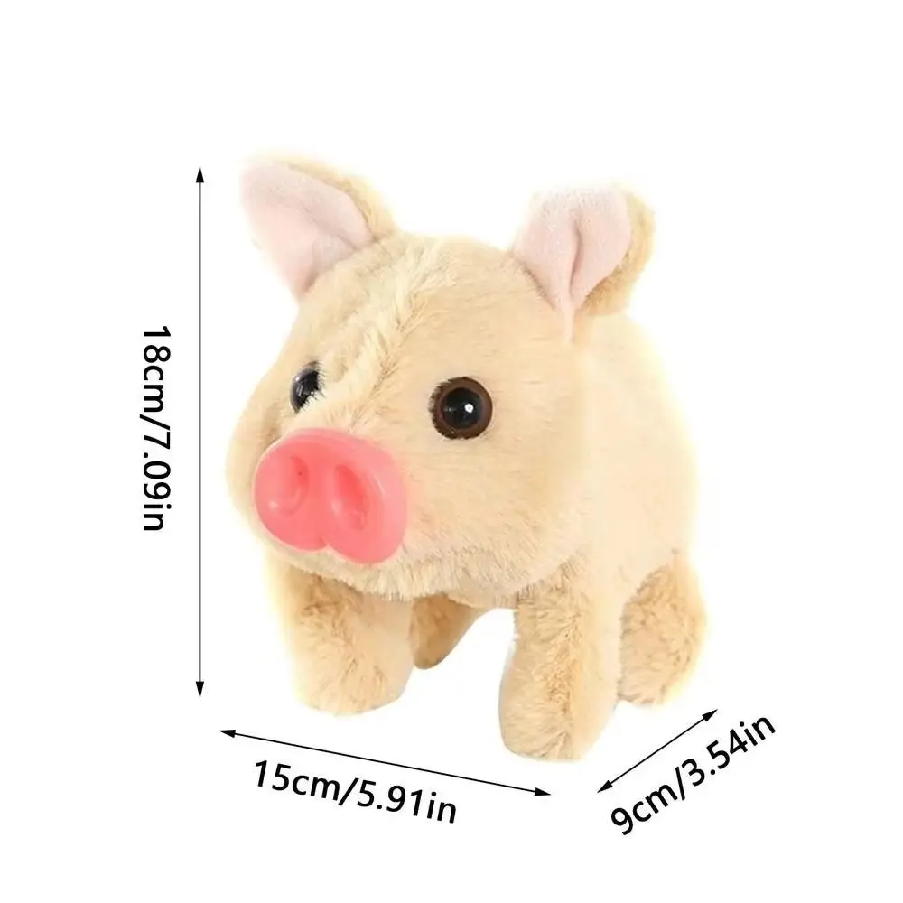 with Wagging Tail Electric Pig Plush Toy Can Walking Simulation Electric Walking Plush Pig Toy Funny Cute - Image 6