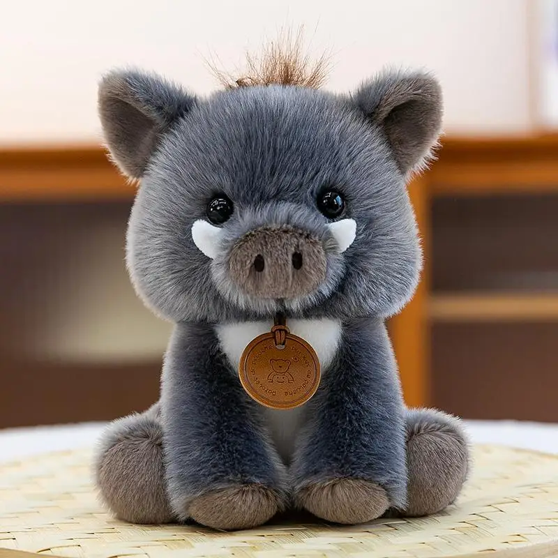 Nice Lifelike Lion Plush Toy Zebra Cute Simulated Elephant Doll Soft Stuffed Animals Boar Plushie Kids Birthday Xmas Gift Dog - Image 11