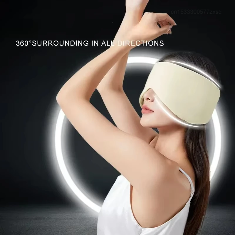 Sleep Eye Mask Sleep Ice Silk Breathable Relieve Fatigue Warm Cool Double-sided Full Coverage Blackout Noise Reduction Eye Mask - Image 5