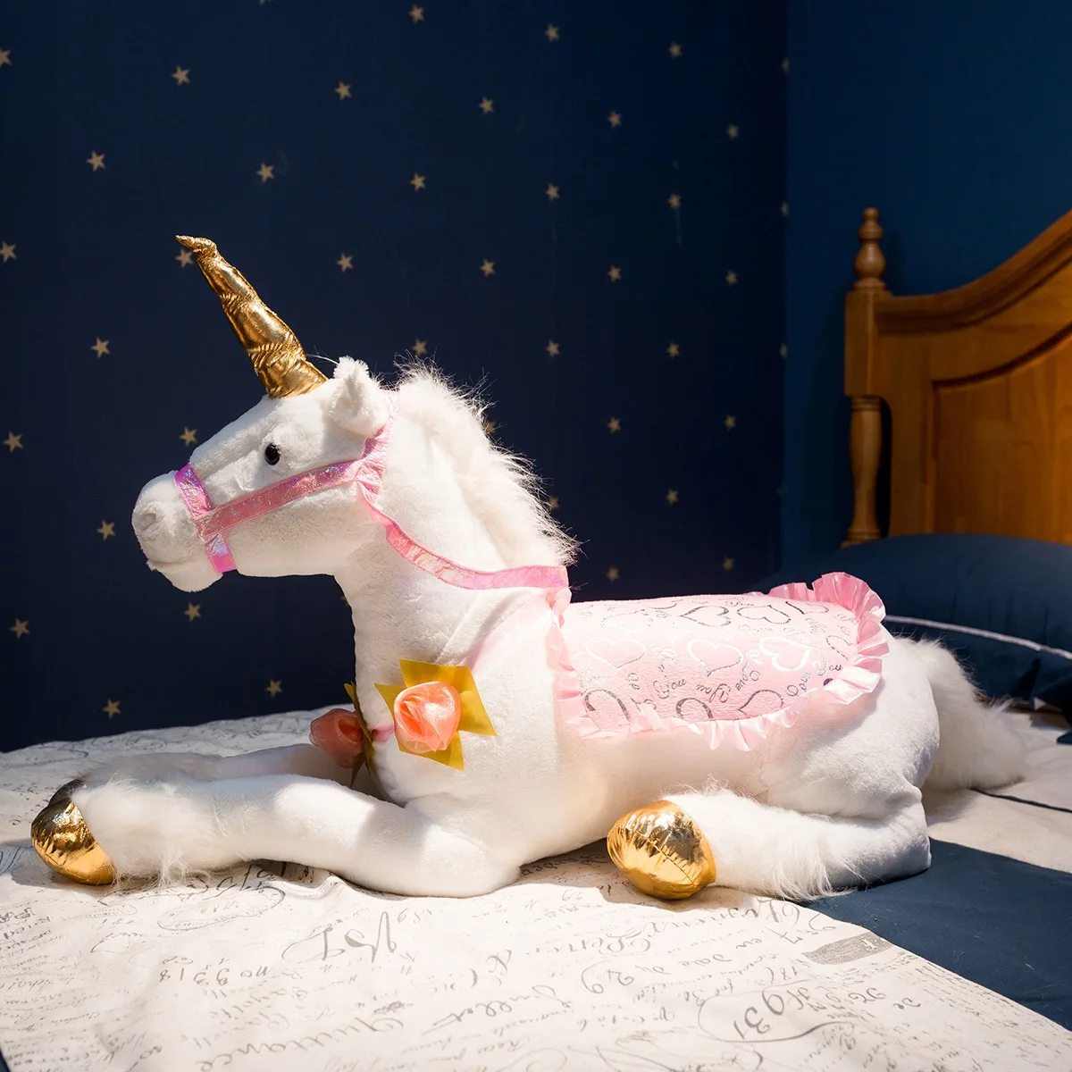 100cm Lovely Unicorn Plush Toy Stuffed Animals Large Size Unicorn Soft Doll Gift for Chindren Kids Toys