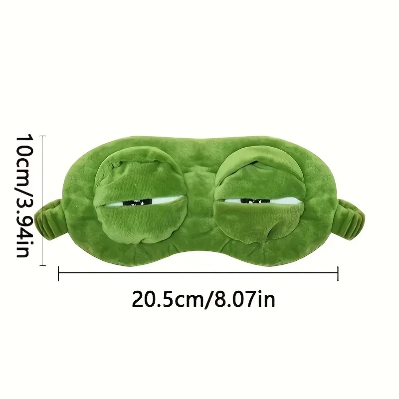 3D Frog Sleep Mask Natural Sleeping Eyeshade Women Men Creative Cartoon Soft Portable Blindfold Travel Office Eyepatch - Image 6