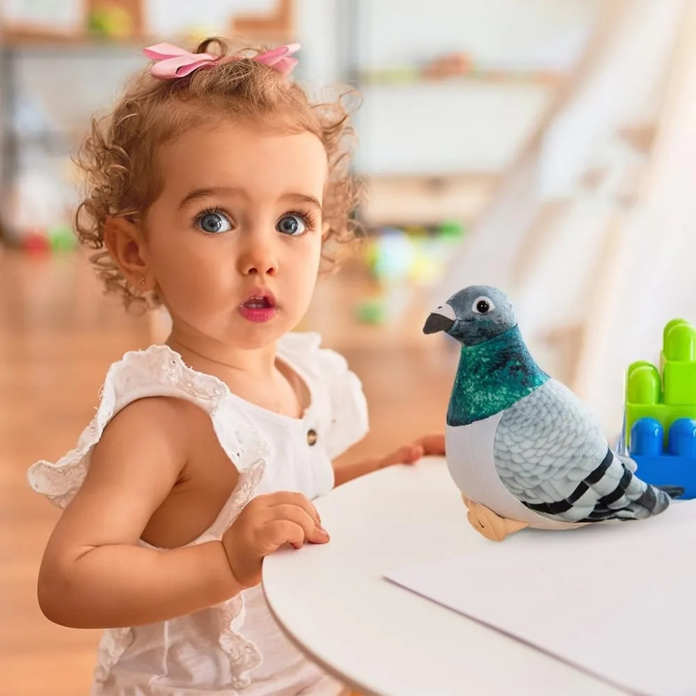 Pigeon Plush Toy Plush Doll Simulation Ornaments Soft and Cute Peace Bird Animal Cute As Gift for Kids - Image 3