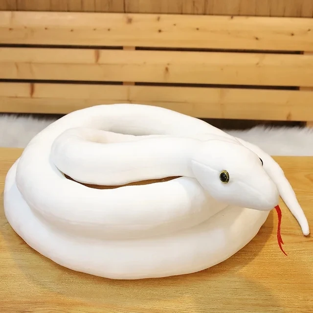 Hot Simulated Long Snakes Plush Toy Giant Lifelike Python Stuffed Snake Plushie Children Boys Funny Birthday Gift Home Decora - Image 9