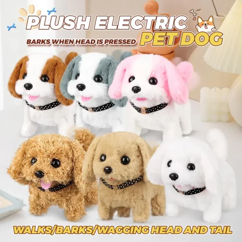 1Pc Electric Plush Simulation Dog Teddy