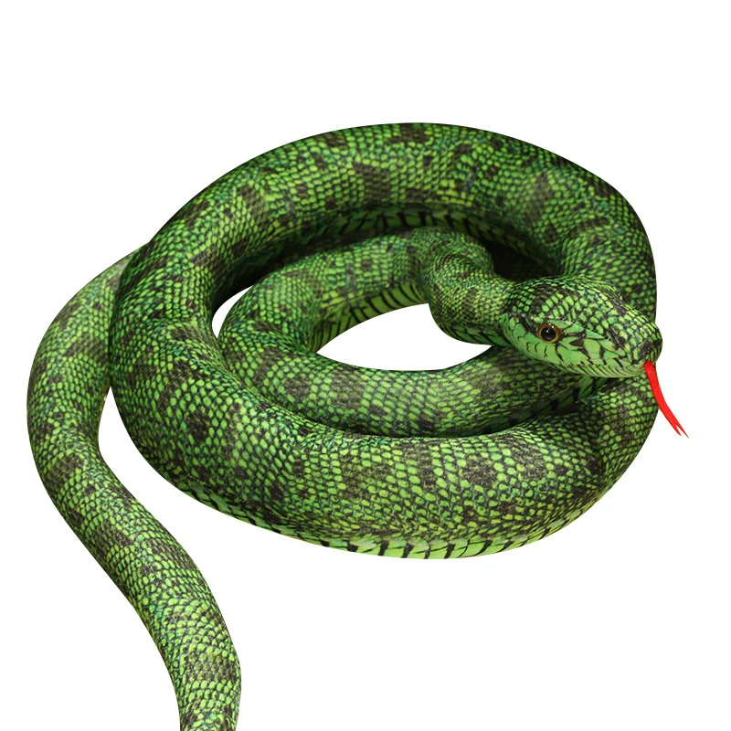 Hot Simulated Long Snakes Plush Toy Giant Lifelike Python Stuffed Snake Plushie Children Boys Funny Birthday Gift Home Decora - Image 5
