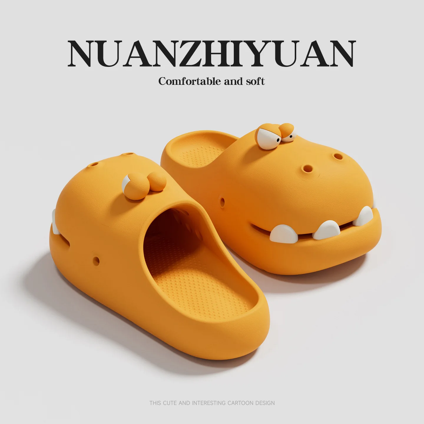 Cute Dinosaur Patterned Hole Shoes. – Lightweight Non-Slip Garden Clogs for Kids & Adults - Image 4