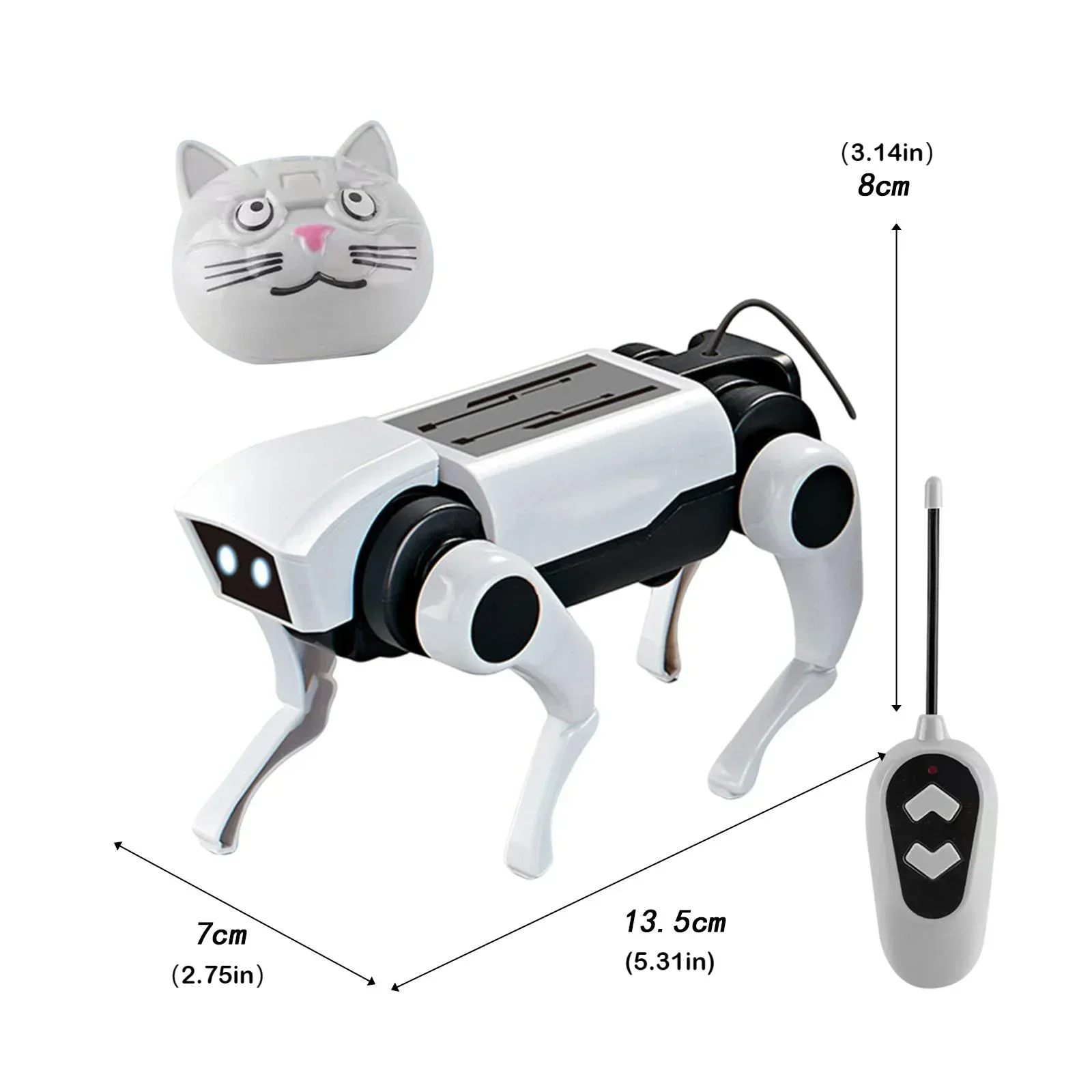 RC Robot Mechanical Dog Toy DIY Assembly Kit with Remote Control for Kids - Image 5