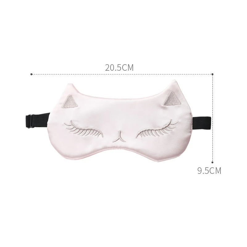 Eye Mask for Sleeping Masks for Night Cute Cat Silk Sleep Eye Cover Patch Travel Eyepatch Nap Shade Blindfold Women Eyeshade - Image 6