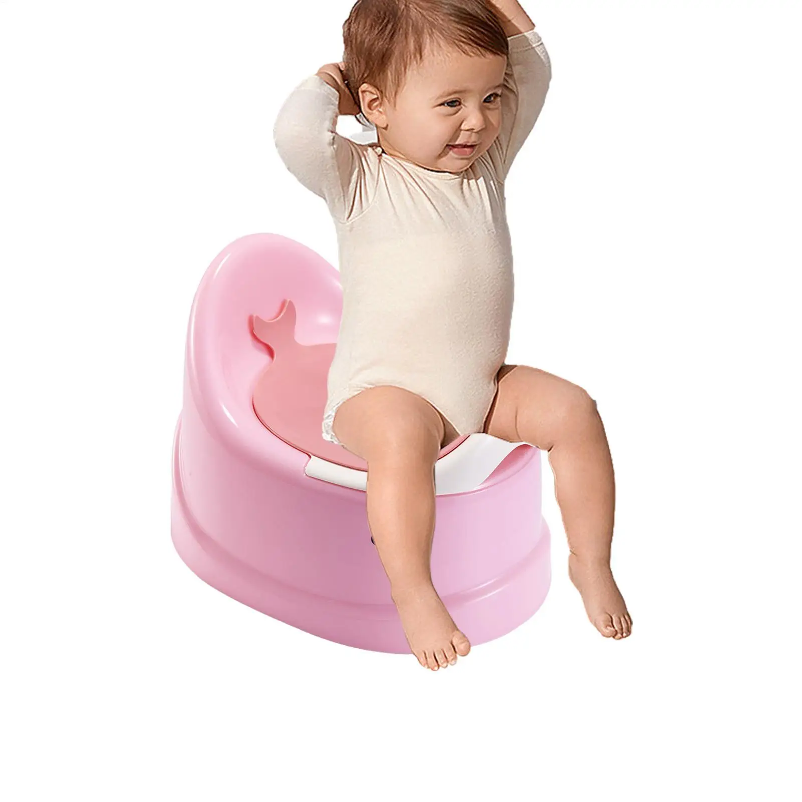 1pc Portable Toddler Potty Baby Toilet Trainer Training Toilet For Travel Stable And Safe Oval Bottom Design Non Slip Potty - Image 5