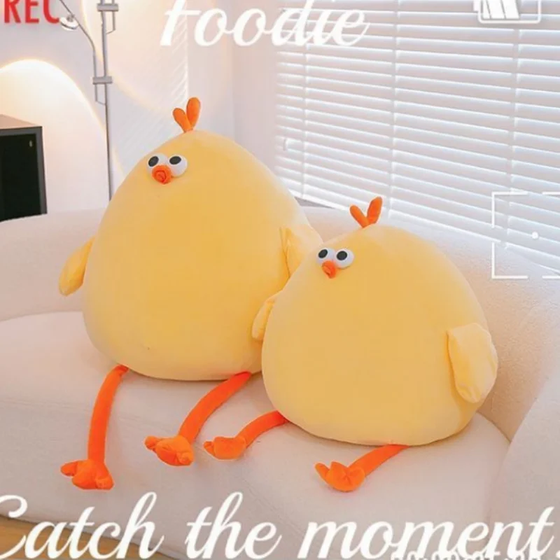 Funny Fat Chicken Plush Toy Pillow – Cute Soft Stuffed Chicken Plushie, Neck Cushion & Gift - Image 4