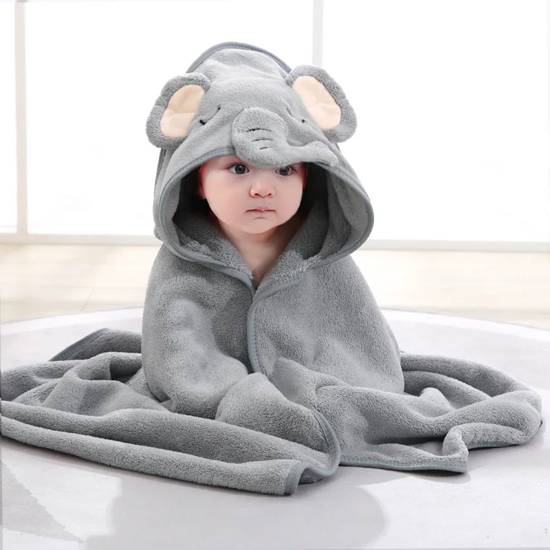 Cartoon Animal Baby Bath Towels Soft Newborn Hooded Towel Blanket Toddler Bathrobe Warm Sleeping Swaddle Wrap for Boys Girls - Image 8