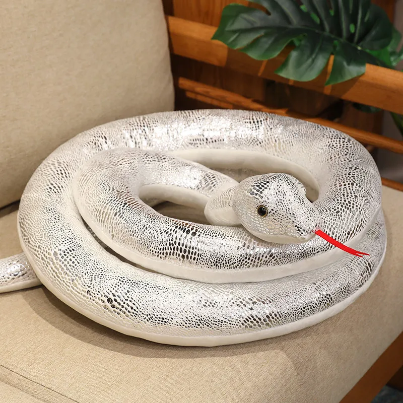 4 Colors Simulation Snakes Plush Toy Giant Long Snake Stuffed Animal Plushie Funny Tricky Friends Halloween Gift - Image 9