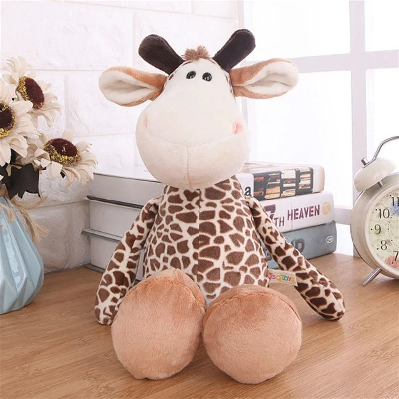 Stuffed Plush Animals Toys Soft Dolls Jungle Lion Elephant Tiger Dog Fox Monkey Deer Children Gift Kawaii Baby Kids Hobbie Toys - Image 2