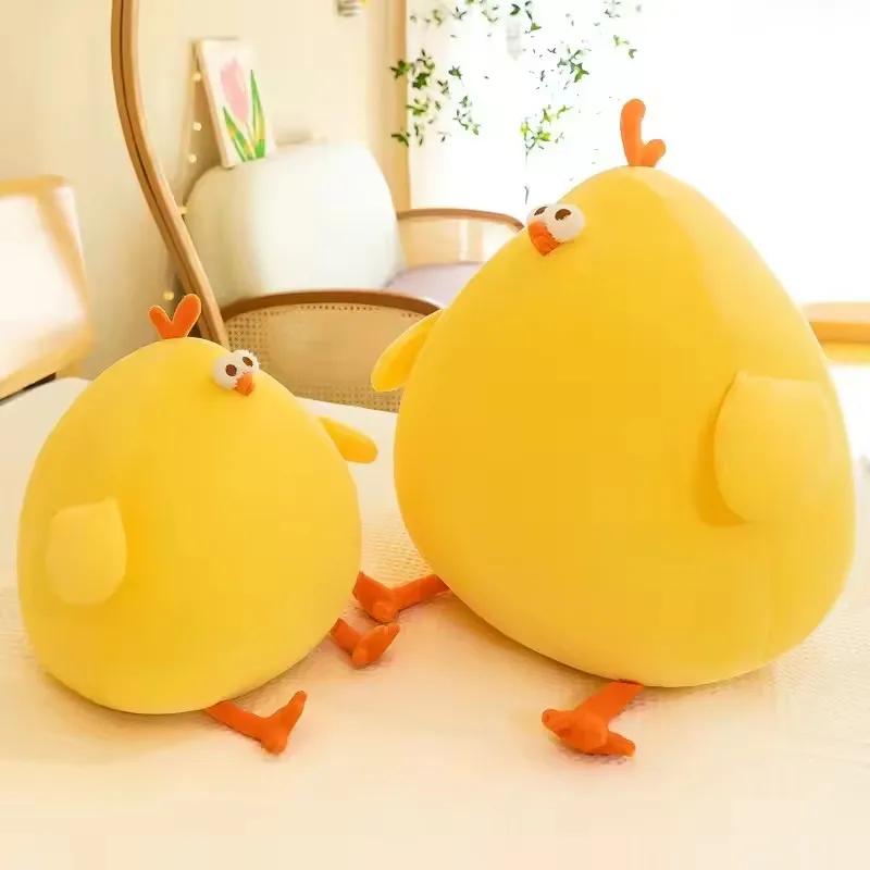 Funny Fat Chicken Plush Toy Pillow – Cute Soft Stuffed Chicken Plushie, Neck Cushion & Gift - Image 3