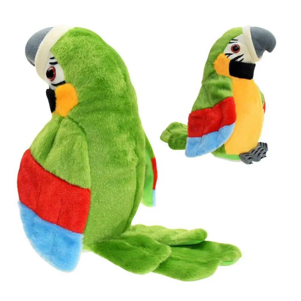 Interactive Talking Parrot Plush Toy – Voice Repeating, Mimicking & Moving Stuffed Bird Gift for Kids - Image 2
