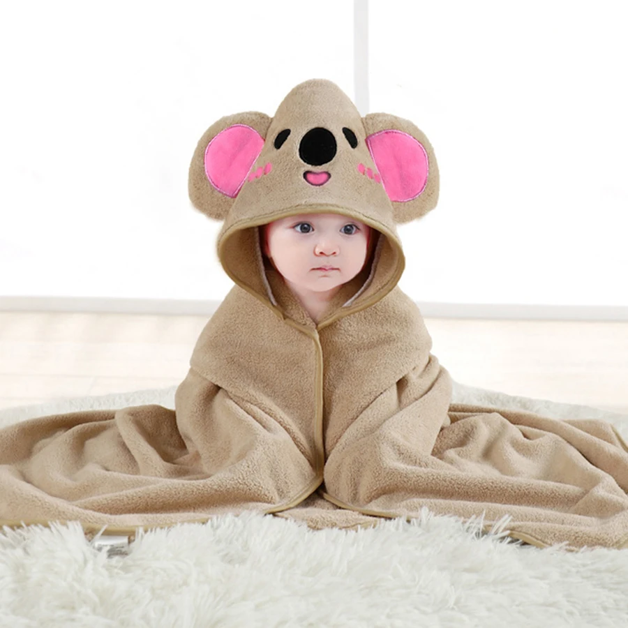 Baby Animal-Shaped Bathrobe, Quick-Absorbing Soft Hooded Bath Towel, Baby Wrap Blanket, Suitable for Bathroom, Beach, and Multiple Bathing Scenarios, a Holiday Gift for Children - Image 8