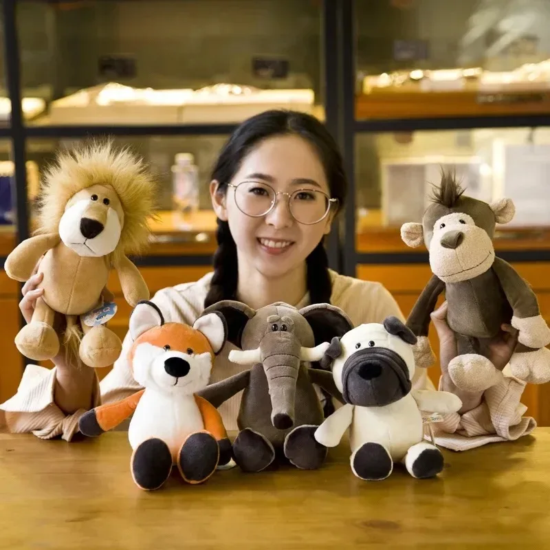 Stuffed Plush Animals Toys Soft Dolls Jungle Lion Elephant Tiger Dog Fox Monkey Deer Children Gift Kawaii Baby Kids Hobbie Toys - Image 6