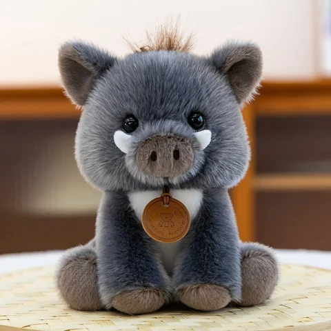 Nice Lifelike Lion Plush Toy Zebra Cute Simulated Elephant Doll Soft Stuffed Animals Boar Plushie Kids Birthday Xmas Gift Dog