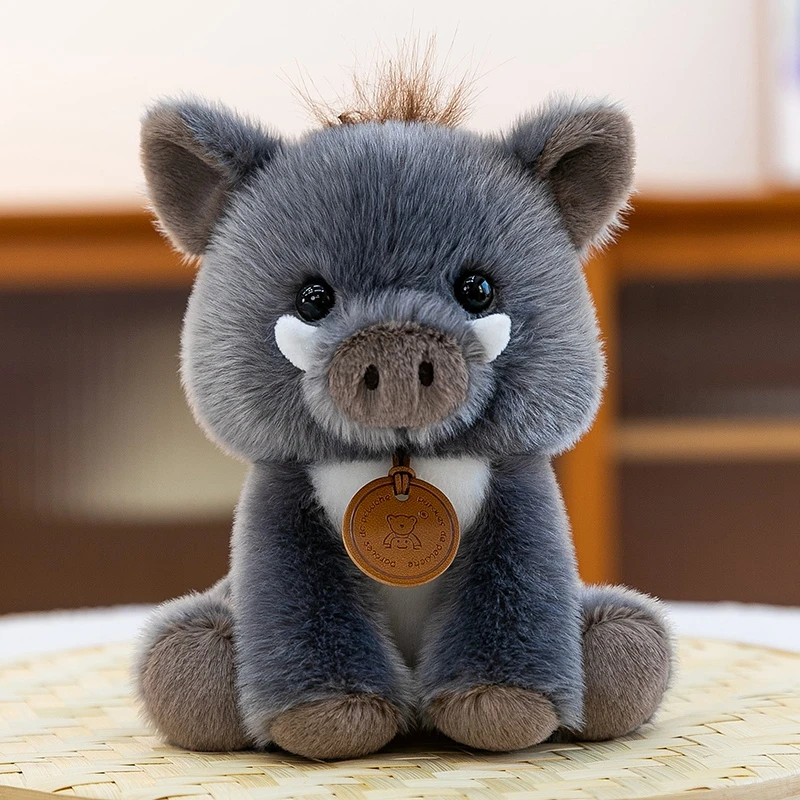 Nice Lifelike Lion Plush Toy Zebra Cute Simulated Elephant Doll Soft Stuffed Animals Boar Plushie Kids Birthday Xmas Gift Dog