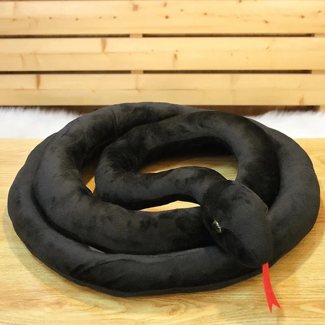 Hot Simulated Long Snakes Plush Toy Giant Lifelike Python Stuffed Snake Plushie Children Boys Funny Birthday Gift Home Decora - Image 16