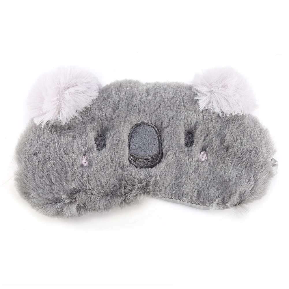 Sleeping Eye Mask 5 Colors Cute Animal Eye Cover Sleeping Mask Christmas Deer Winter Carton Nap Eye Shade Mask - Image 7