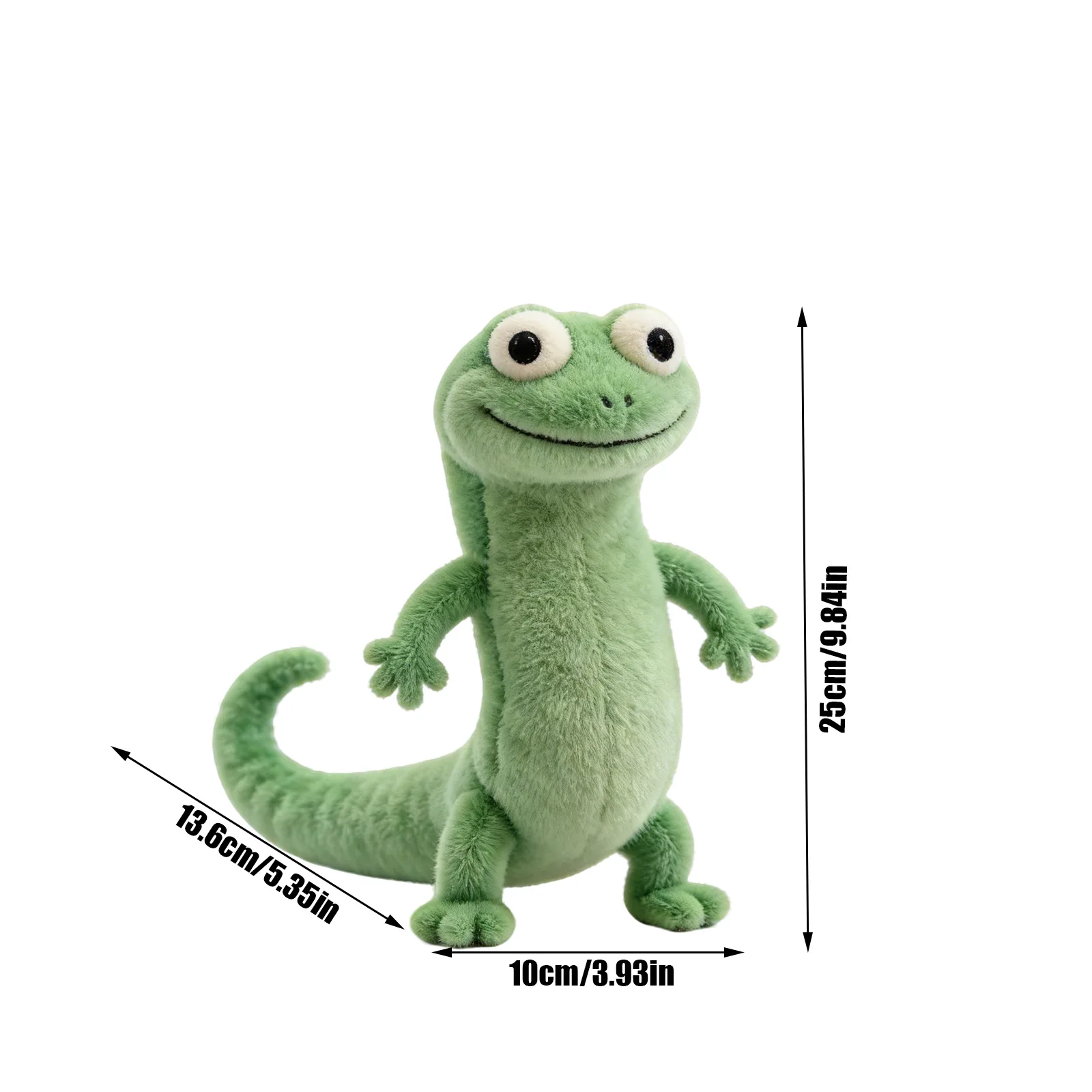 Green Lizard Tom Simulation Animal Soft And Comfortable Plush Doll Sleep Companion Toys Sofa Hug Pillow Bedside Ornament Gifts - Image 7