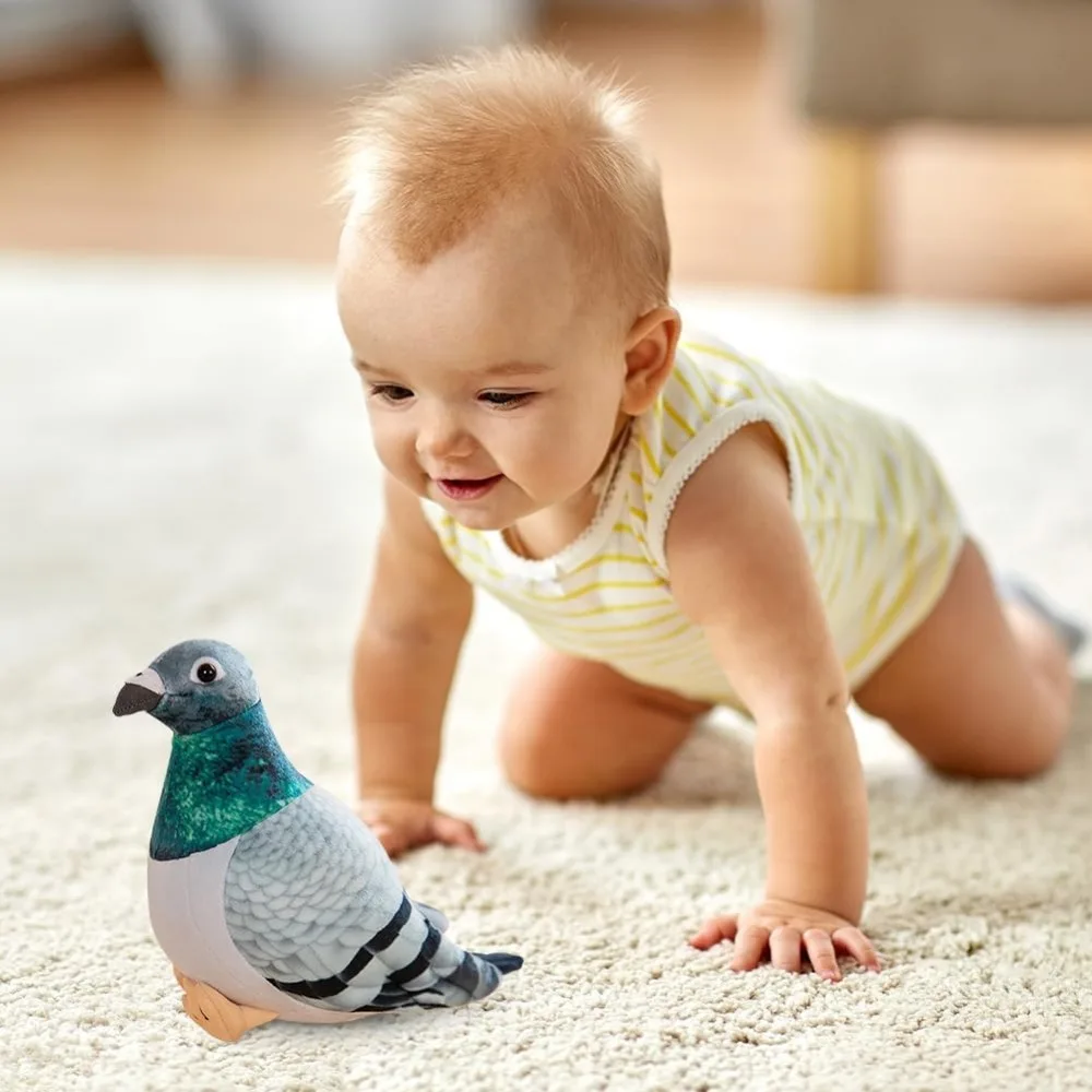 Pigeon Plush Toy Plush Doll Simulation Ornaments Soft and Cute Peace Bird Animal Cute As Gift for Kids - Image 2