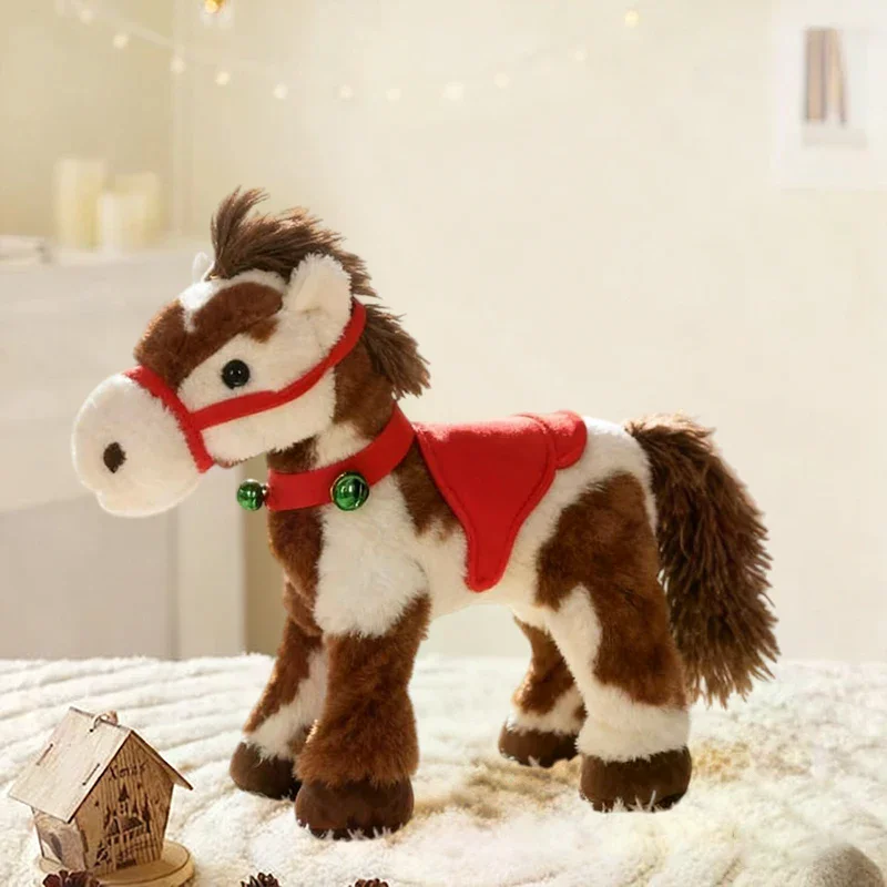 Spotted Electric Plush Horse, Interactive Walking Pony With Sound, Realistic Head Wagging & Tail Movement, Adorable Soft Plushie - Image 2