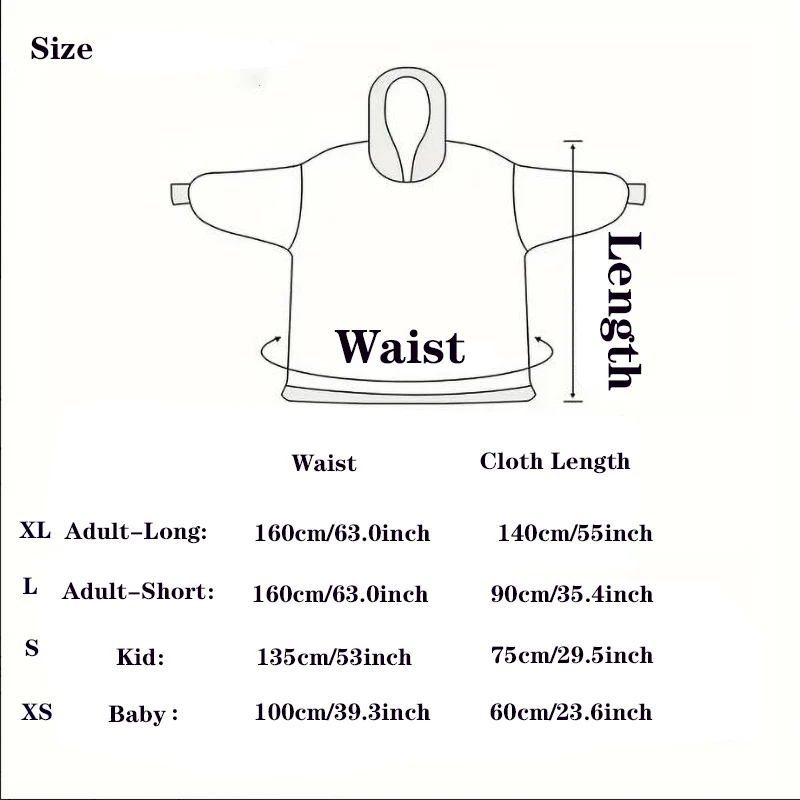 Plush Fleece Family Matching Hoodie Girl Sweatshirt Homewear Men Women Children Thick Pullover Oversize Winter Sherpa Blanket - Image 6