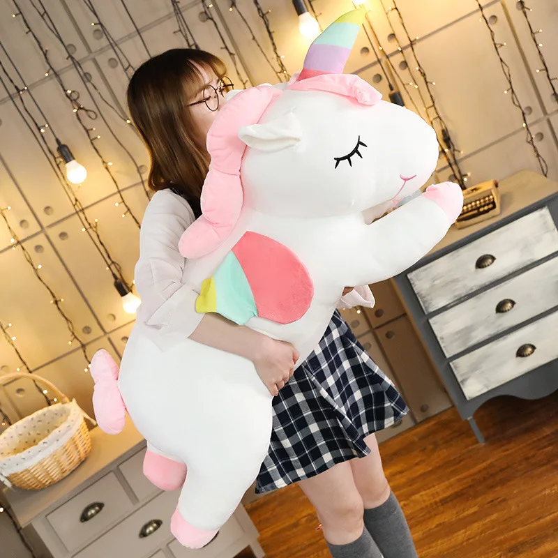 25cm-35CM Kawaii Giant Unicorn Plush Toy Soft Stuffed Unicorn Soft Dolls Animal Horse Toys For Children Pillow Birthday Gifts - Image 2