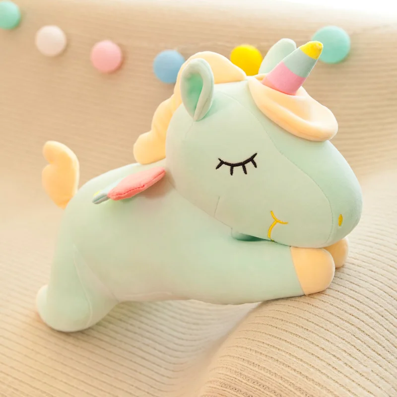 25cm-35CM Kawaii Giant Unicorn Plush Toy Soft Stuffed Unicorn Soft Dolls Animal Horse Toys For Children Pillow Birthday Gifts - Image 7