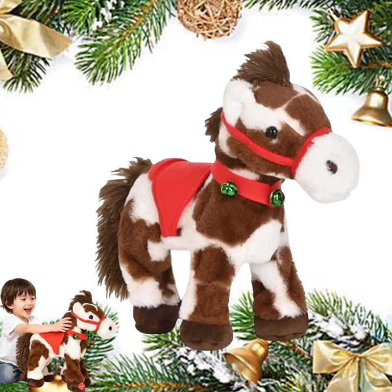 Spotted Electric Plush Horse, Interactive Walking Pony With Sound, Realistic Head Wagging & Tail Movement, Adorable Soft Plushie - Image 6