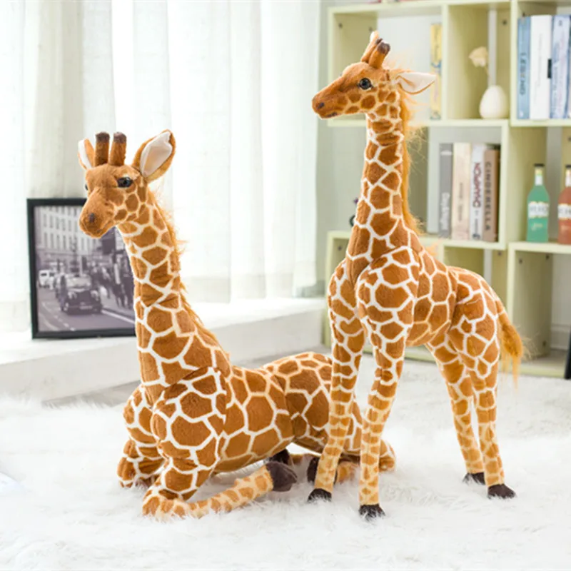 Huge Real Life Giraffe Plush Toys Cute Stuffed Animal Dolls Soft Simulation Giraffe Doll Birthday Gift Kids Toy Bedroom Decor - Image 3