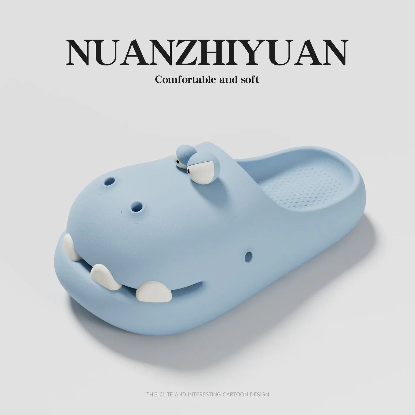 Cute Dinosaur Patterned Hole Shoes. – Lightweight Non-Slip Garden Clogs for Kids & Adults - Image 7
