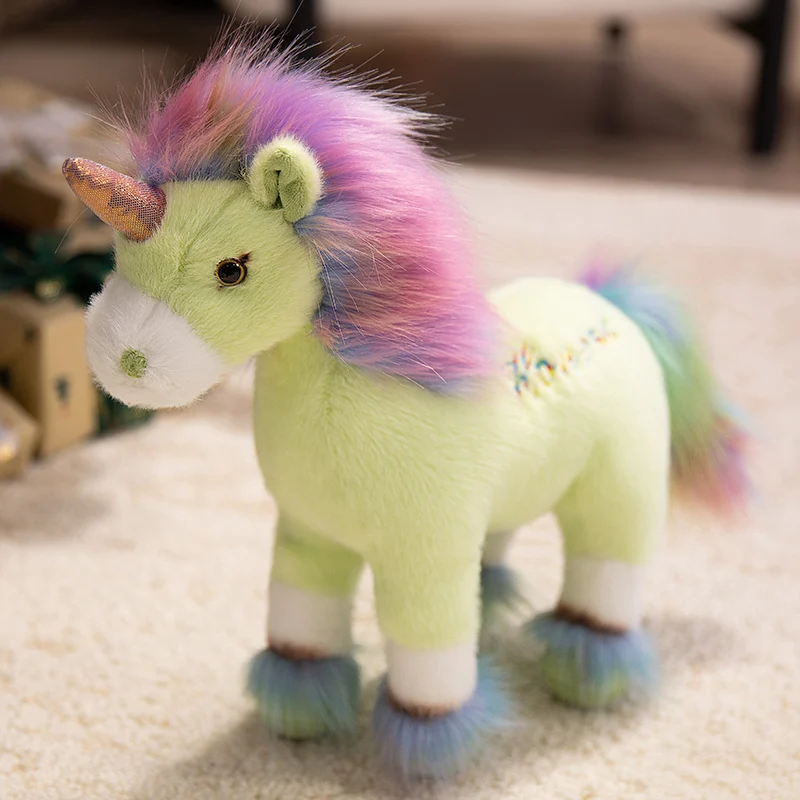 New Dazzling Color Unicorn Plush Toy Cute Stuffed Animals Rainbow Unicorn Plushies Doll Soft Kids Toy for Girls Kawaii Room Deco - Image 8