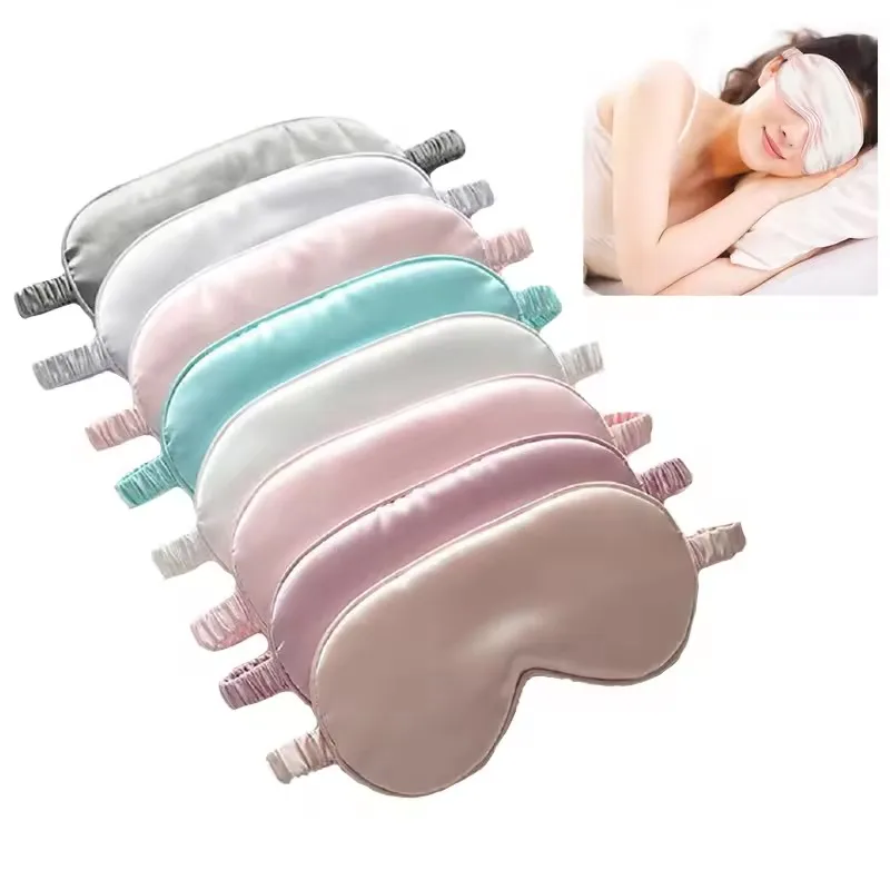 Imitated Silk Eye Patch Shading Sleep Eye Mask Eyepatch Travel Relax Cover Eyeshade Health Sleeping Shield Soft Eye Care Tools