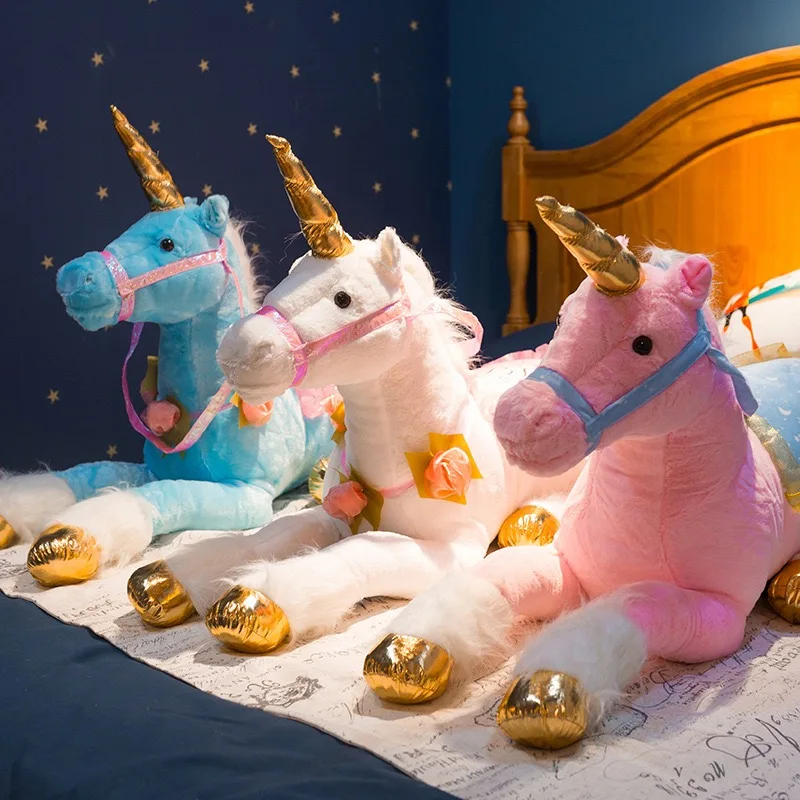 100cm Lovely Unicorn Plush Toy Stuffed Animals Large Size Unicorn Soft Doll Gift for Chindren Kids Toys - Image 4