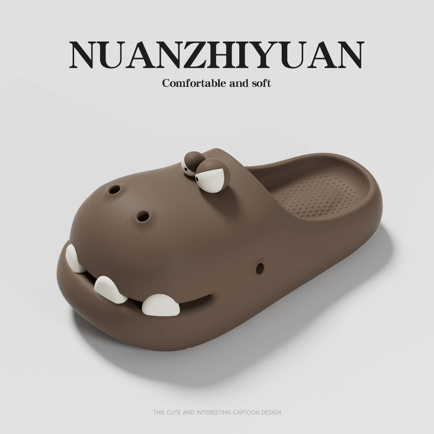 Cute Dinosaur Patterned Hole Shoes. – Lightweight Non-Slip Garden Clogs for Kids & Adults - Image 8