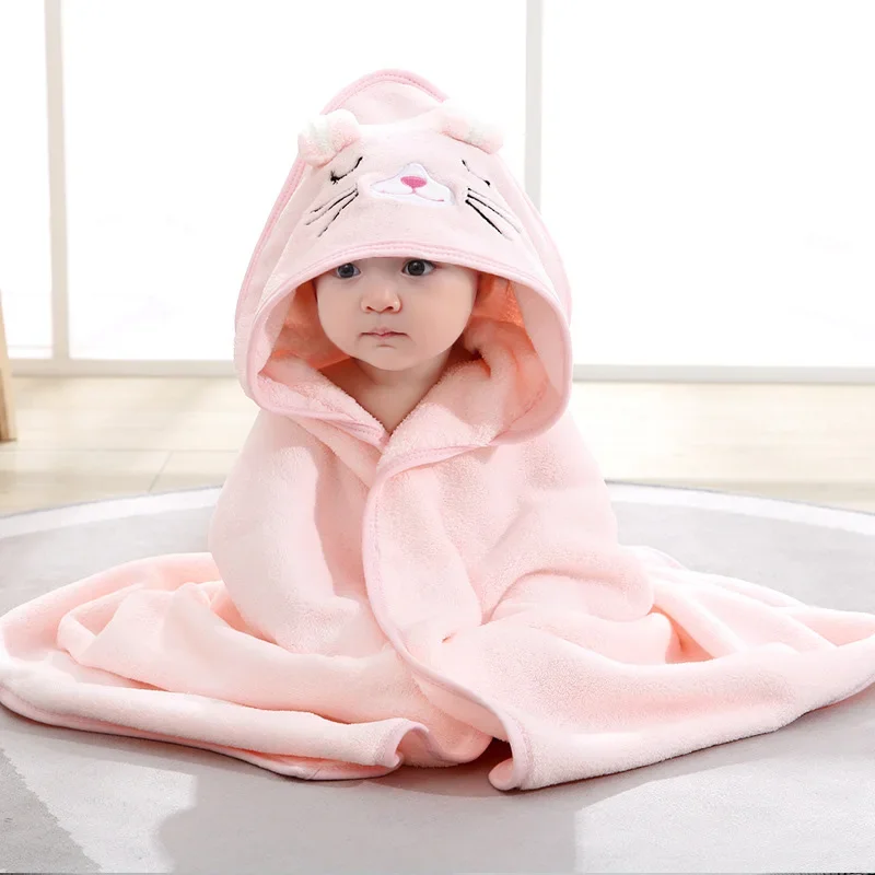 Cartoon Animal Baby Bath Towels Soft Newborn Hooded Towel Blanket Toddler Bathrobe Warm Sleeping Swaddle Wrap for Boys Girls - Image 7
